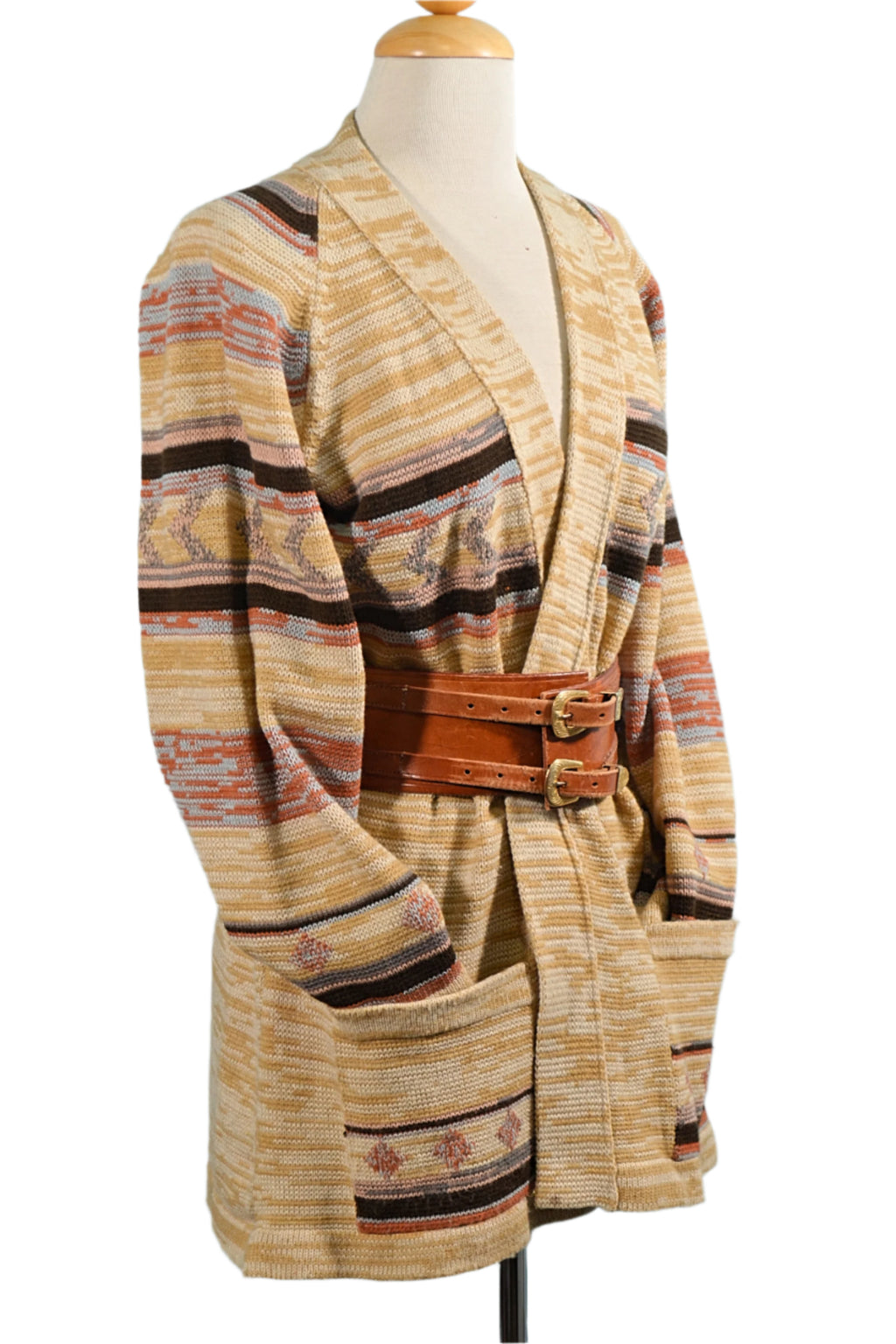 Duet Creations 70s Boho sweater with pockets