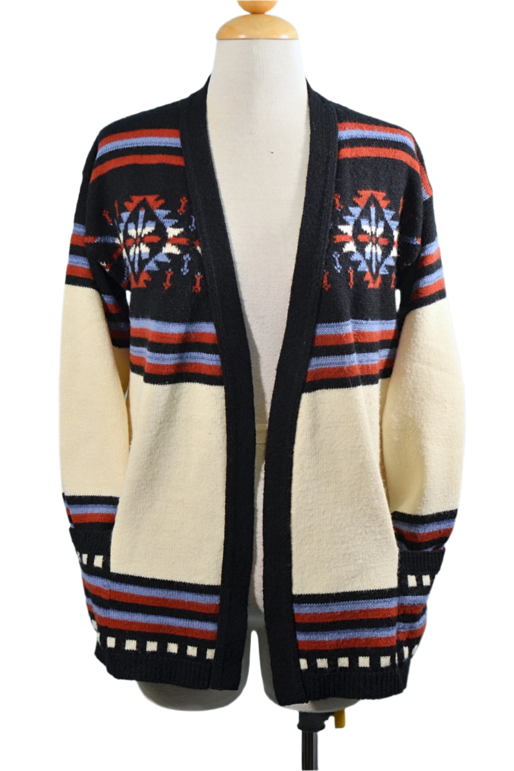 vintage Southwestern relaxed fit cardigan